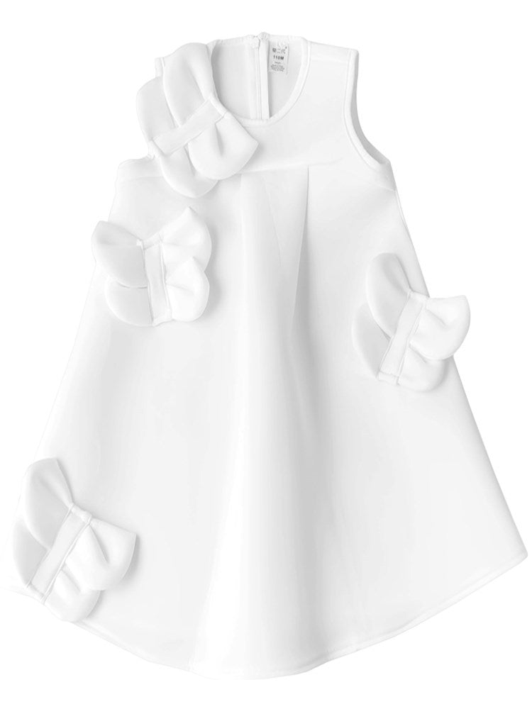 Version coréenne de la robe d'été blanche pour fille, mode bébé mignon