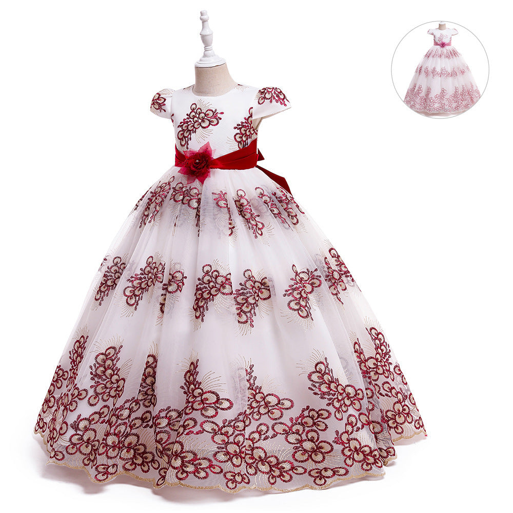 Vestido de princesa de cumpleaños de moda para niña