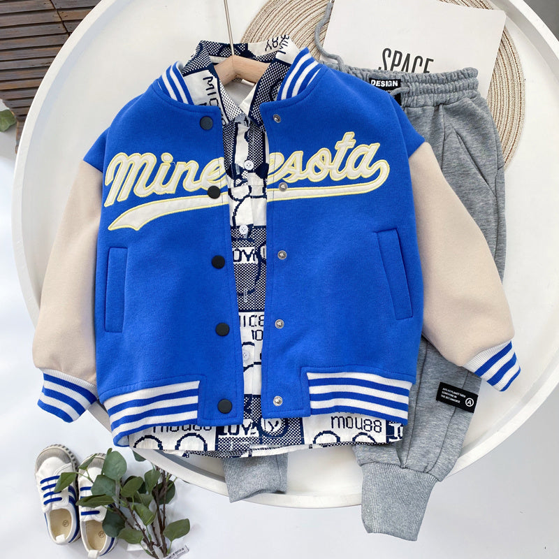 Children's Clothing Boys All-match Korean Baseball Uniform Jacket