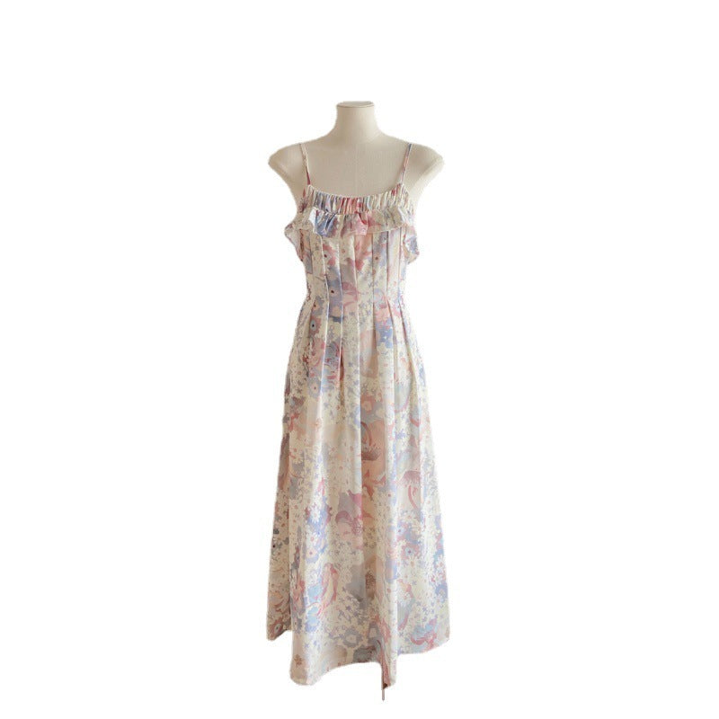 Floral Strap Dress For Women Summer