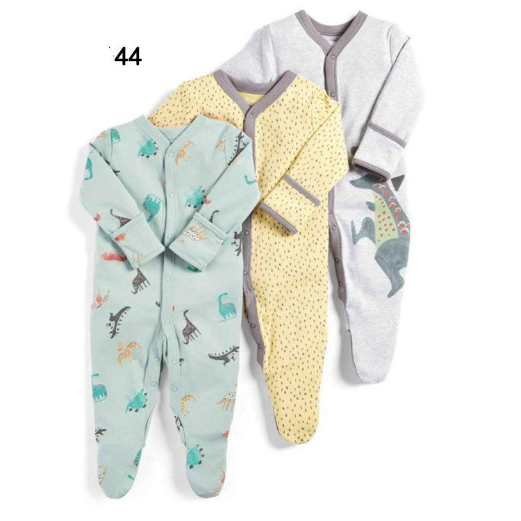 Three New Baby One Piece Rompers With Long Sleeves And Feet