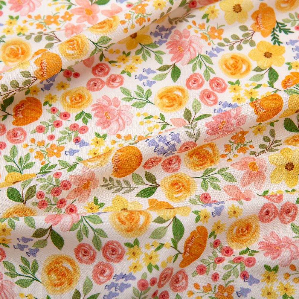 Vêtements pour bébés Tissu Jupe Chemise Coton Floral