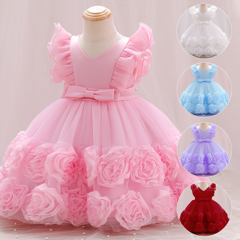 Robe de princesse gilet pour enfants filles