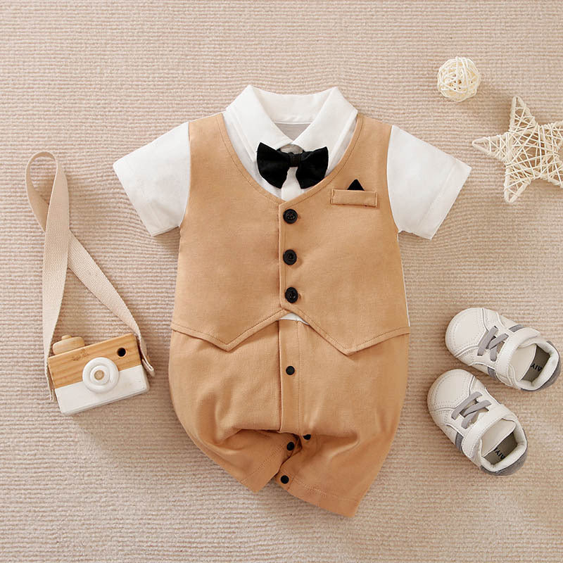 Baby Boy Gentleman Jumpsuit Baby Autumn Clothing