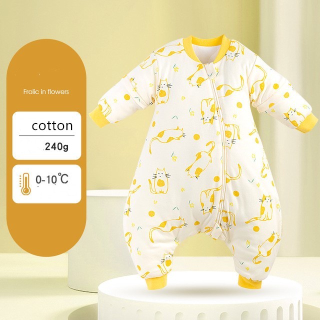 Baby autumn and winter one-piece pajamas