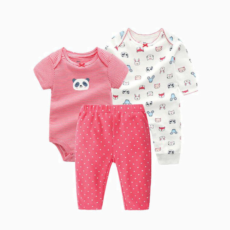 Costume trois pièces pour vêtements pour bébés, printemps et automne