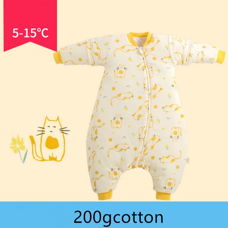 Baby autumn and winter one-piece pajamas