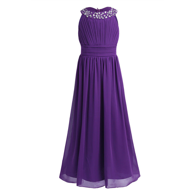 Robe d'anniversaire pour fille, tenue de princesse, concours de piano