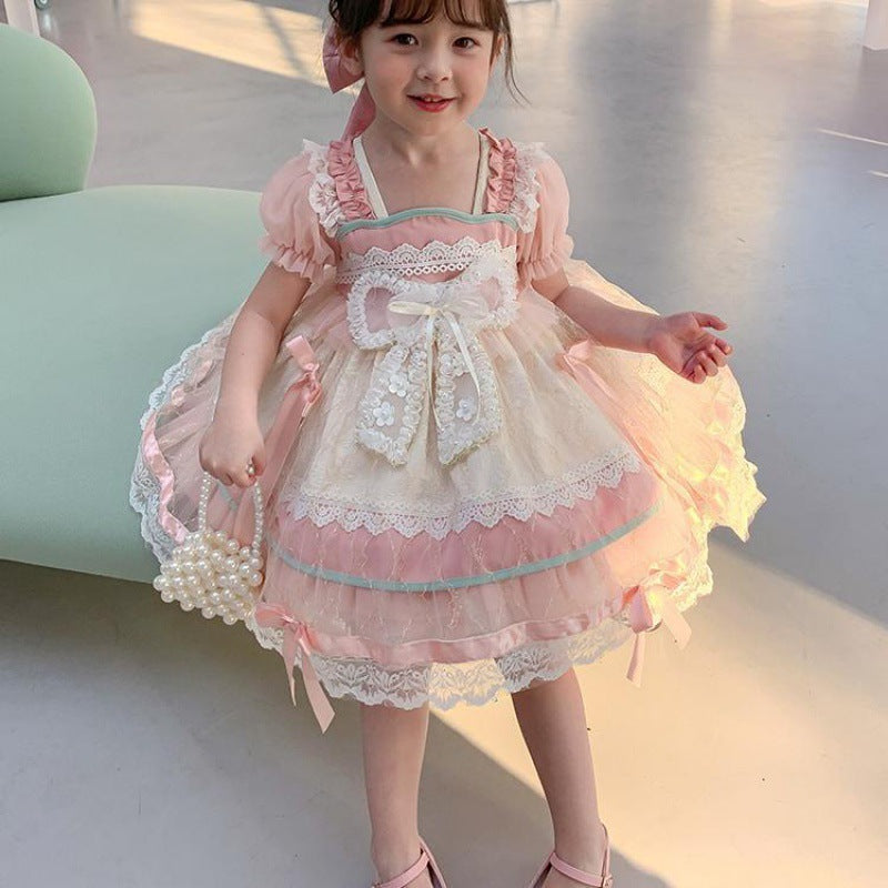 Western Style Lolita Princess Skirt Children's Tulle Skirt