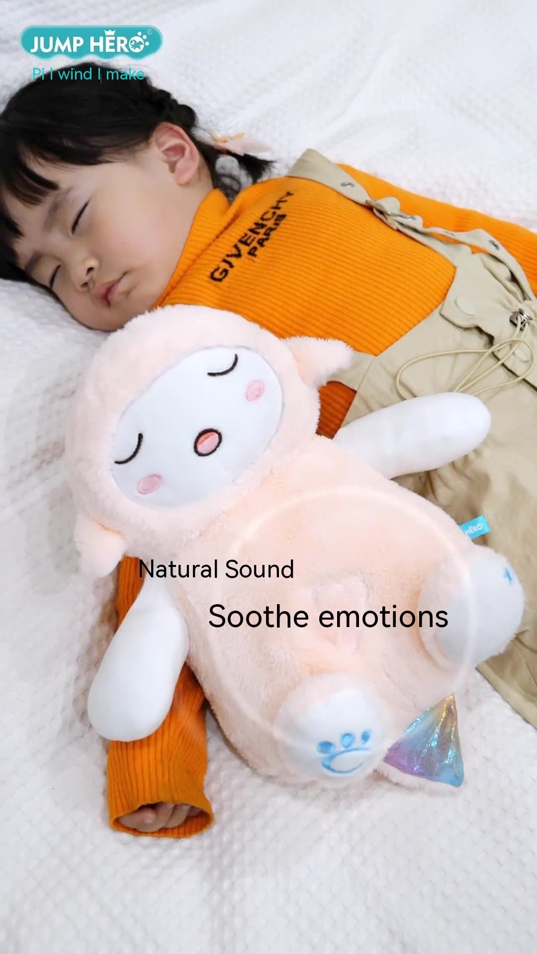 Cape homme agneau Toot bébé peluche poupée nouveau-né son et lumière apaisant jouets de couchage