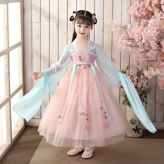 Falda hanfu de niña súper hada