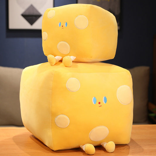 Children's Cube Butter And Cheese Pillow Plush Toys