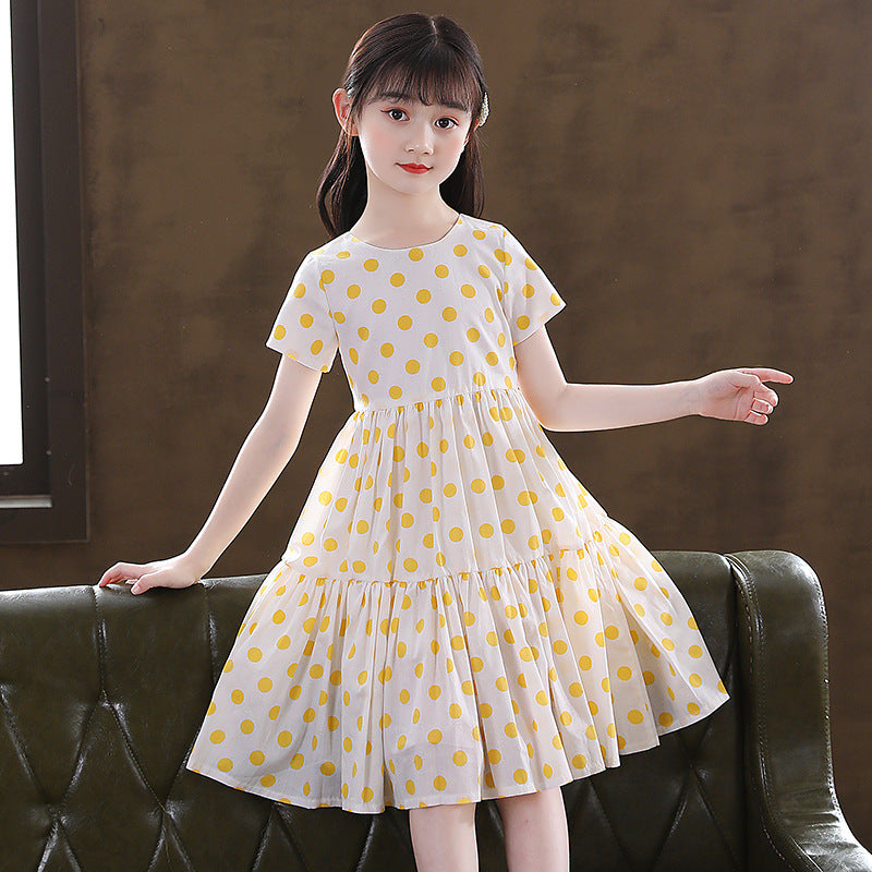 Robe florale en coton pour filles, nouveau style de vente chaude