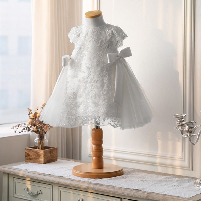 Robe en coton Performance en dentelle pour enfants