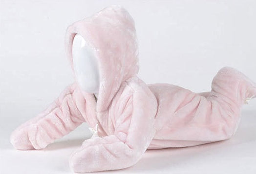 Costume de Pleine Lune pour Bébé en Polaire Corail