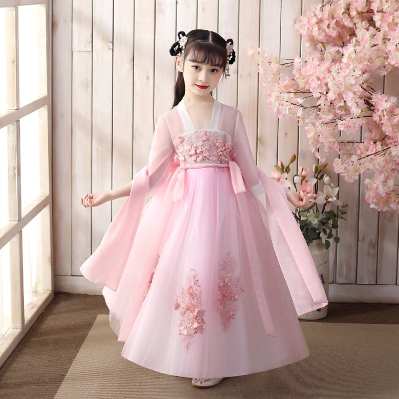 Falda hanfu de niña súper hada