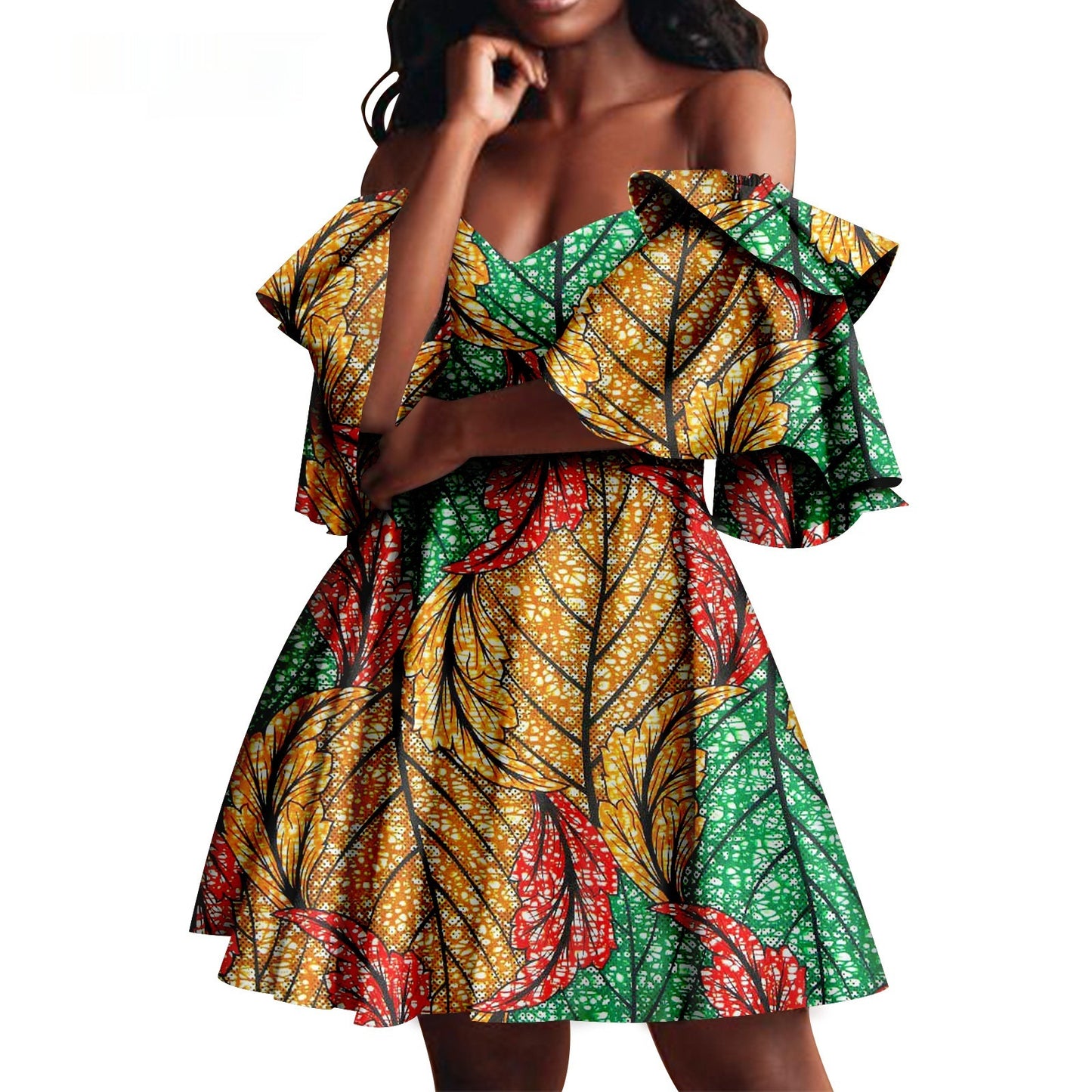 Robe de soirée pour femmes d'été africaine