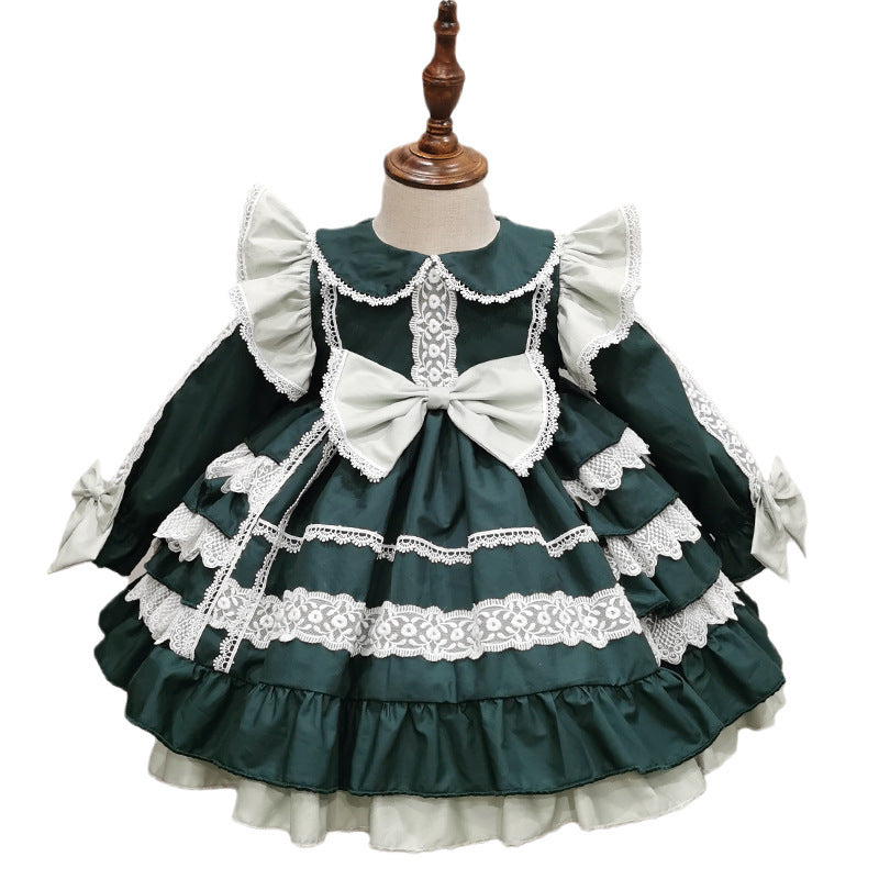 Vêtements pour enfants Lolita, jupe princesse Tutu pour filles, jupe espagnole, envoyer un bandeau pour cheveux, nouvelle collection printemps