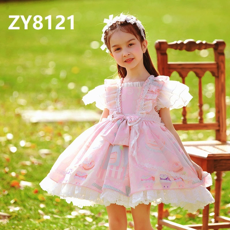 Cute Cartoon Baby Princess Dress Suspenders Children's Tutu Skirt