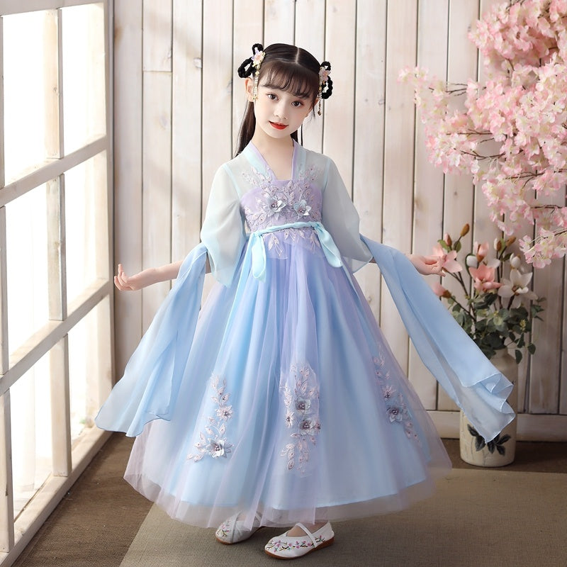 Falda hanfu de niña súper hada