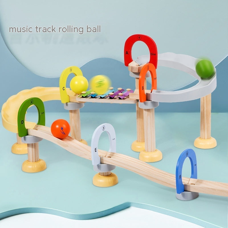 Building Blocks Assembling Music Percussion Piano Grounder Slide Educational Toys