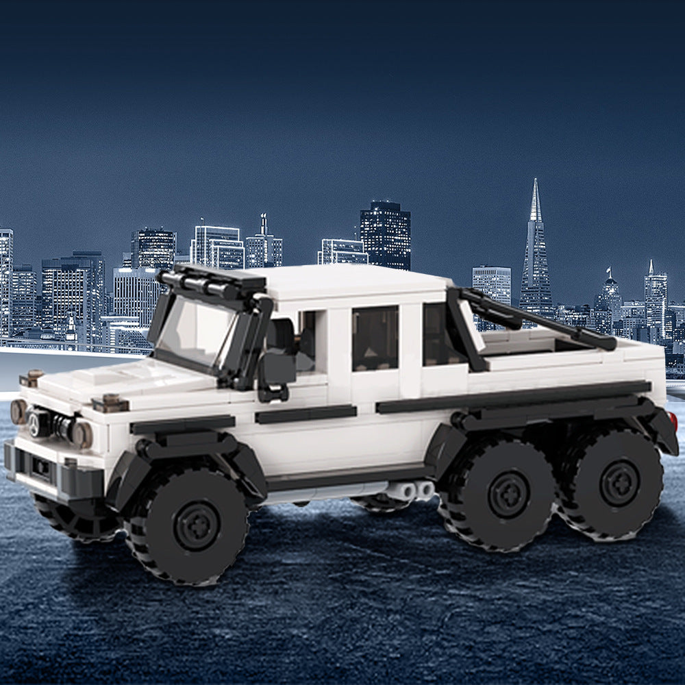 Modèle de blocs de construction de voiture Puzzle G63amg6x6