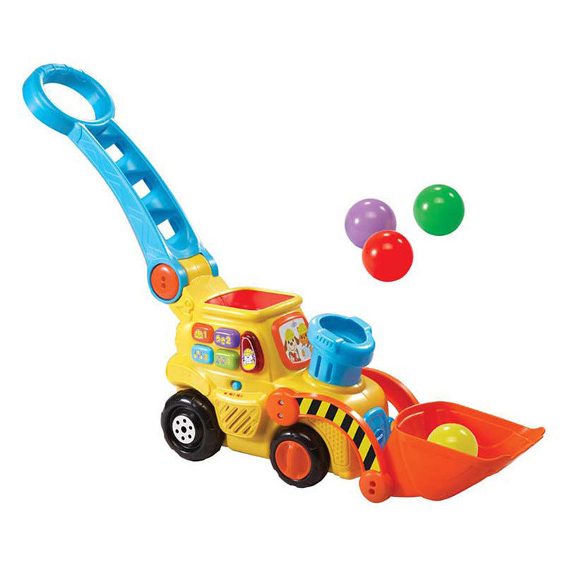 Bounce Ball Pusher Car Toddler And Baby Toddler Trolley Multi-function Game Forklift Toy