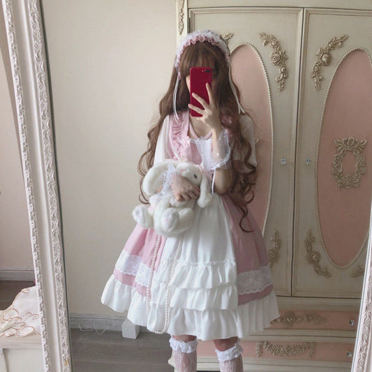 Lolita Dress Cute Student Daily Dress Long Sleeve OP Jumpsuit