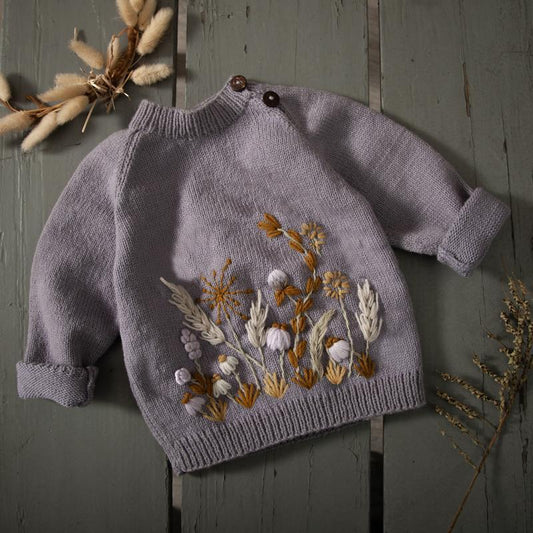 Pull en coton brodé à la main pour filles de la série Shirley Bredal