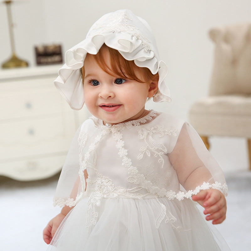 Baby Girl Children's One Year Old Full Moon Wedding Dress