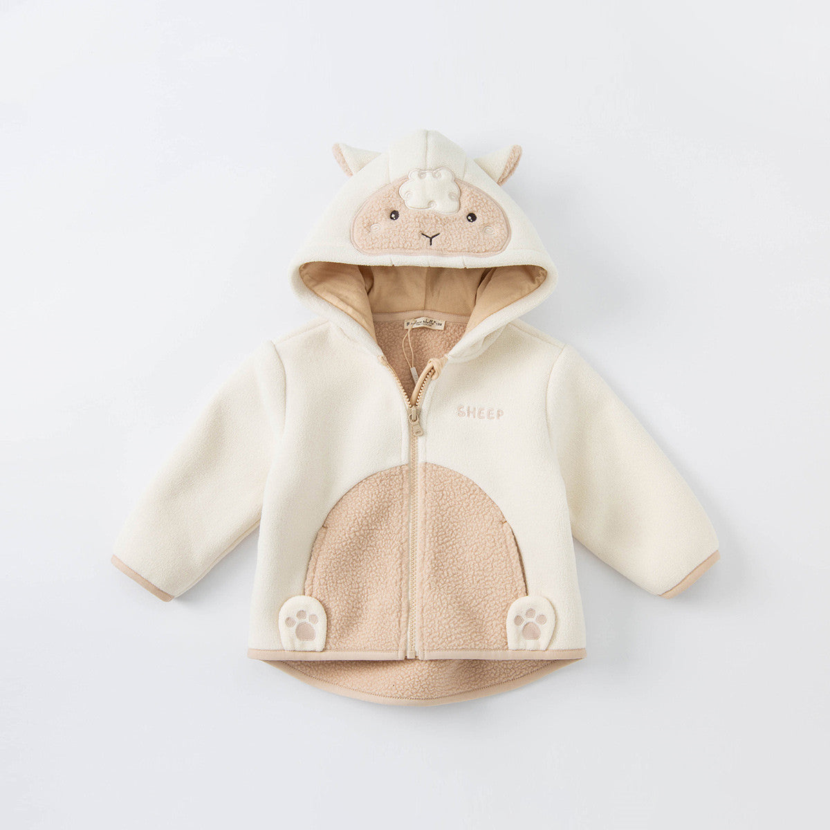 Children's Baby Western Style Plus Fleece Hooded Top Women