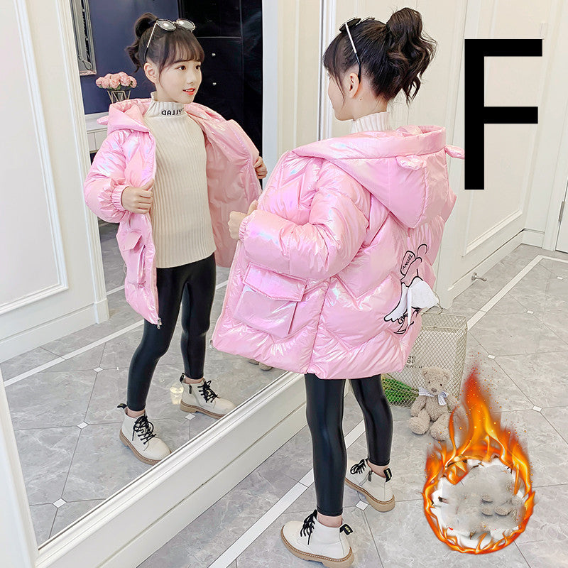 Children's Mid-length Padded Down Jacket