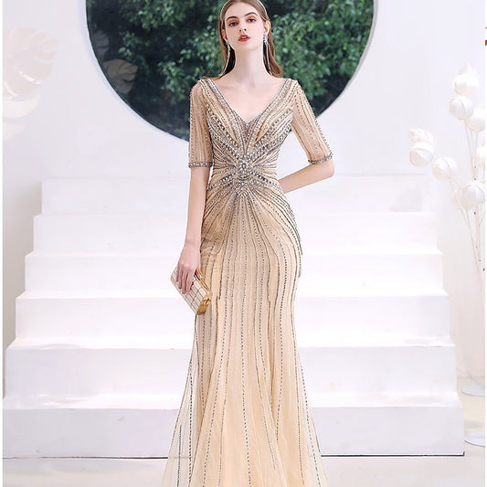 High-end Heavy-duty Fishtail Evening Dress Skirt Female