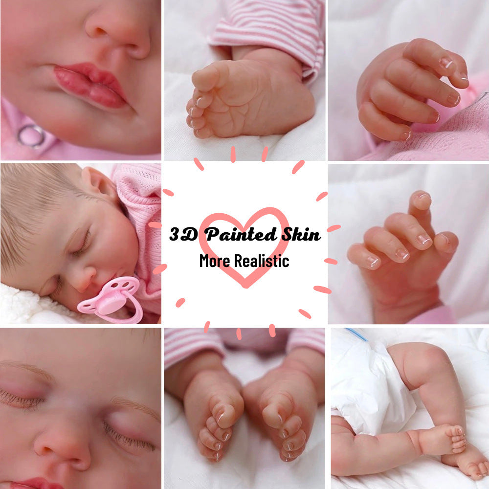 19-inch Reborn Doll 3D Exquisite Painted Simulation Baby