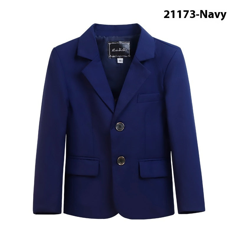 Boys' Suit Handsome Children's Single Suit Jacket Korean Style Solid Color