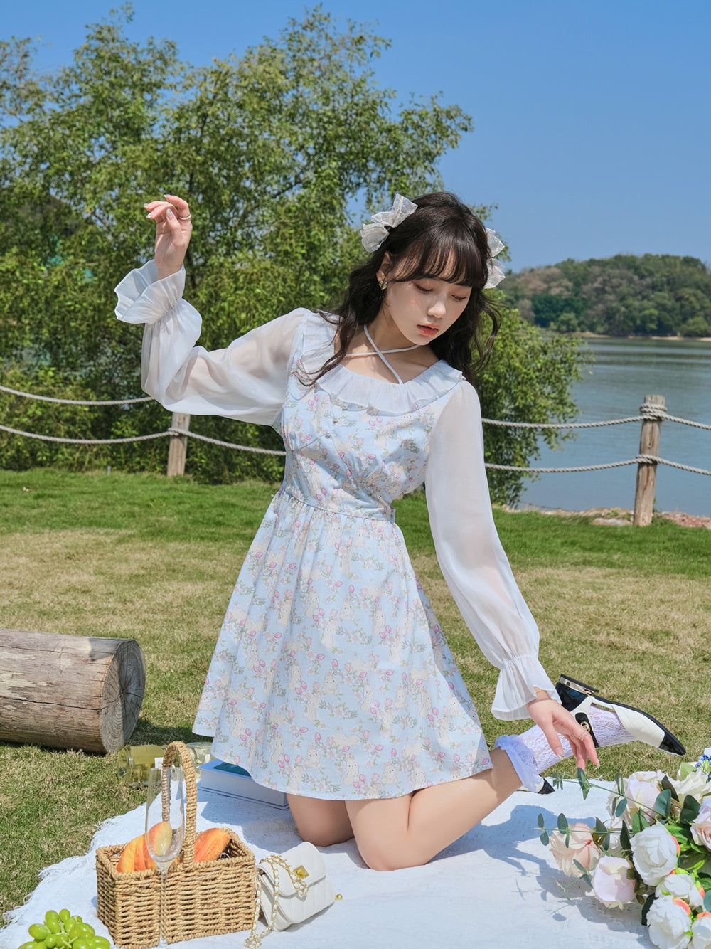 Robe florale Hanazaki Deer French Girl