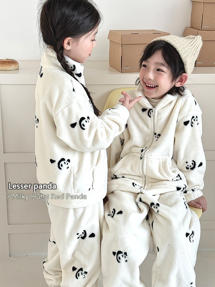 Boys And Girls Home Wear Pajamas Set