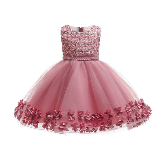 Tutu Skirt Girls Birthday Piano Performance Princess Dress