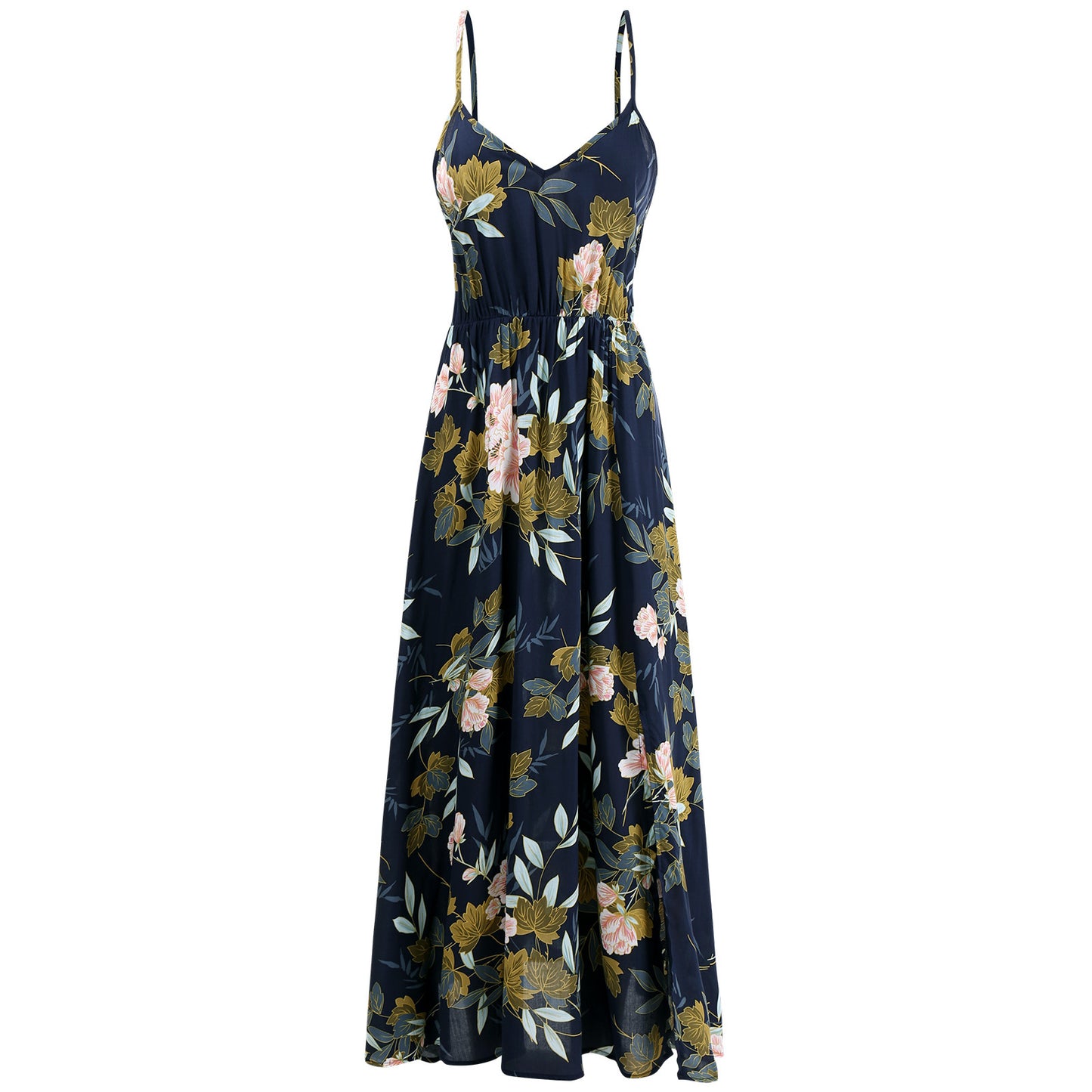 Women's Floral Sling Long Dress