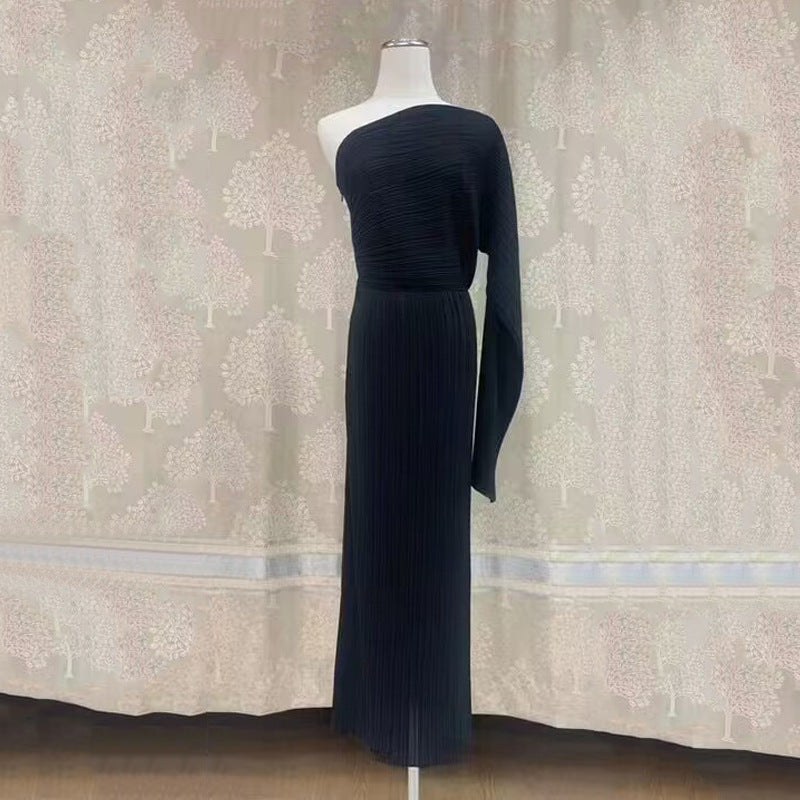 Robe châle plissée d'été pour femmes