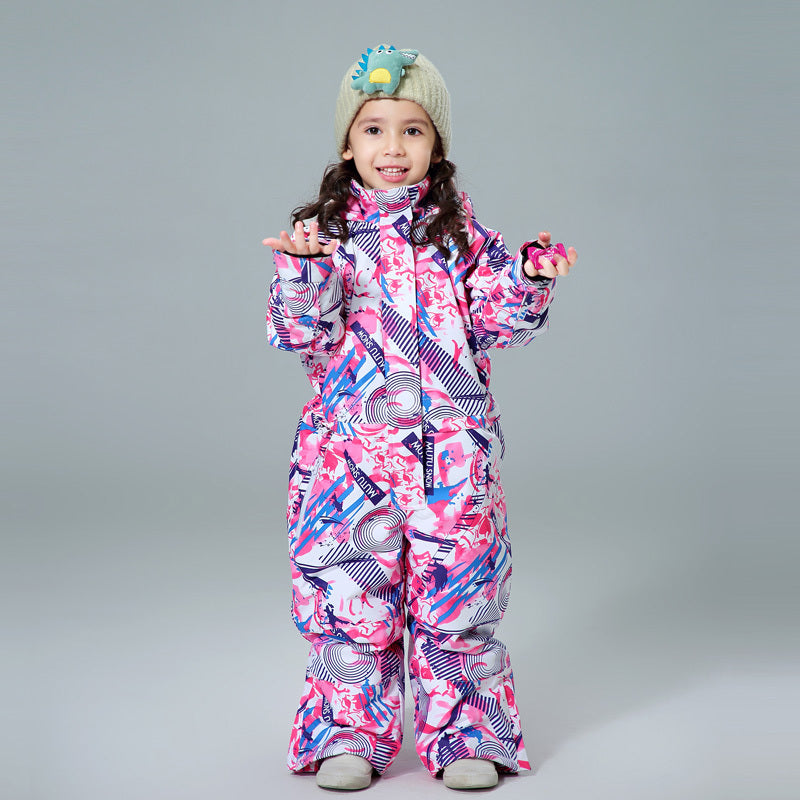 Children's Ski Suit One-piece Style