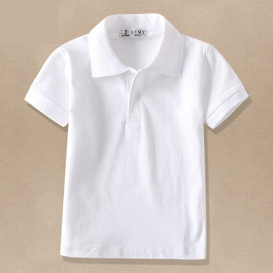 CUHK Camiseta blanca con solapa para niños