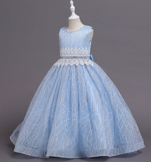 Robe de princesse pour filles, Costumes de Piano à fleurs d'hôte