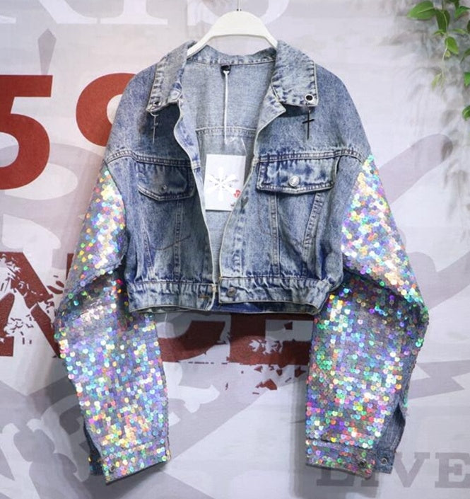 Fashion Design Punk Shiny Girly Style Jacket