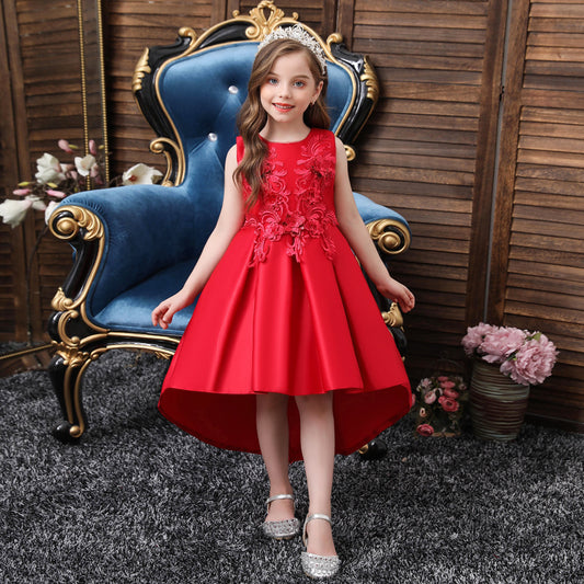 Robe de princesse en satin pour filles