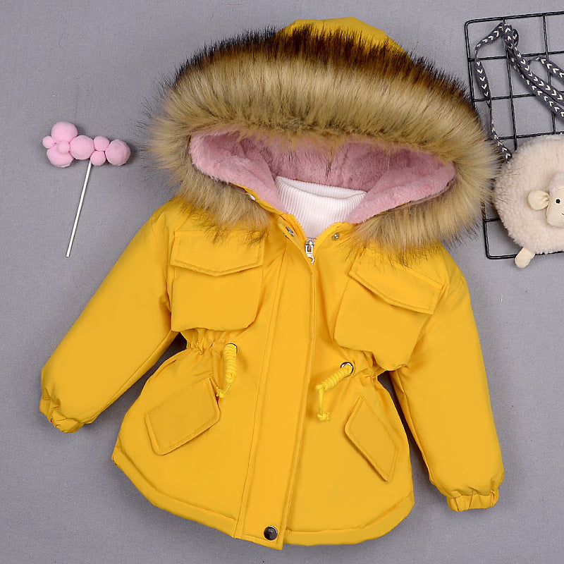 Children's Winter Cotton-padded Jacket Thickened Cotton-padded Coat