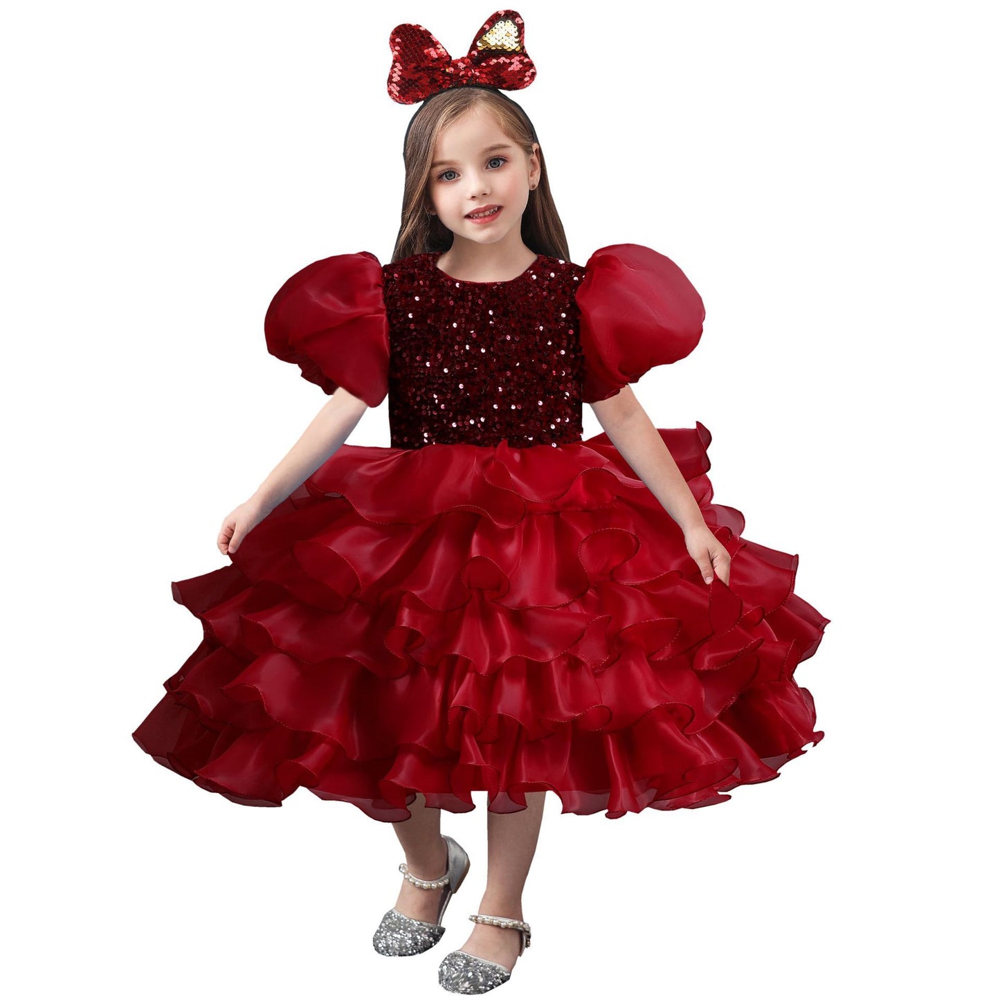 Robe de soirée princesse d'anniversaire tutu pour enfants