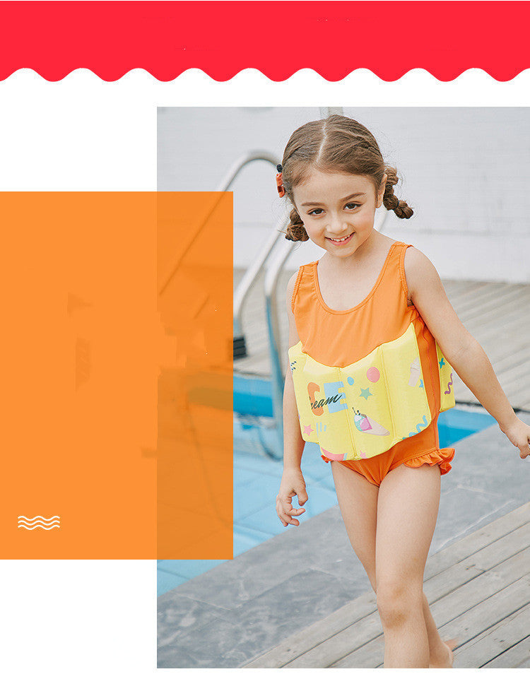 Gilets de sauvetage pour enfants, maillots de bain une pièce, gilets de sauvetage pour bébés filles