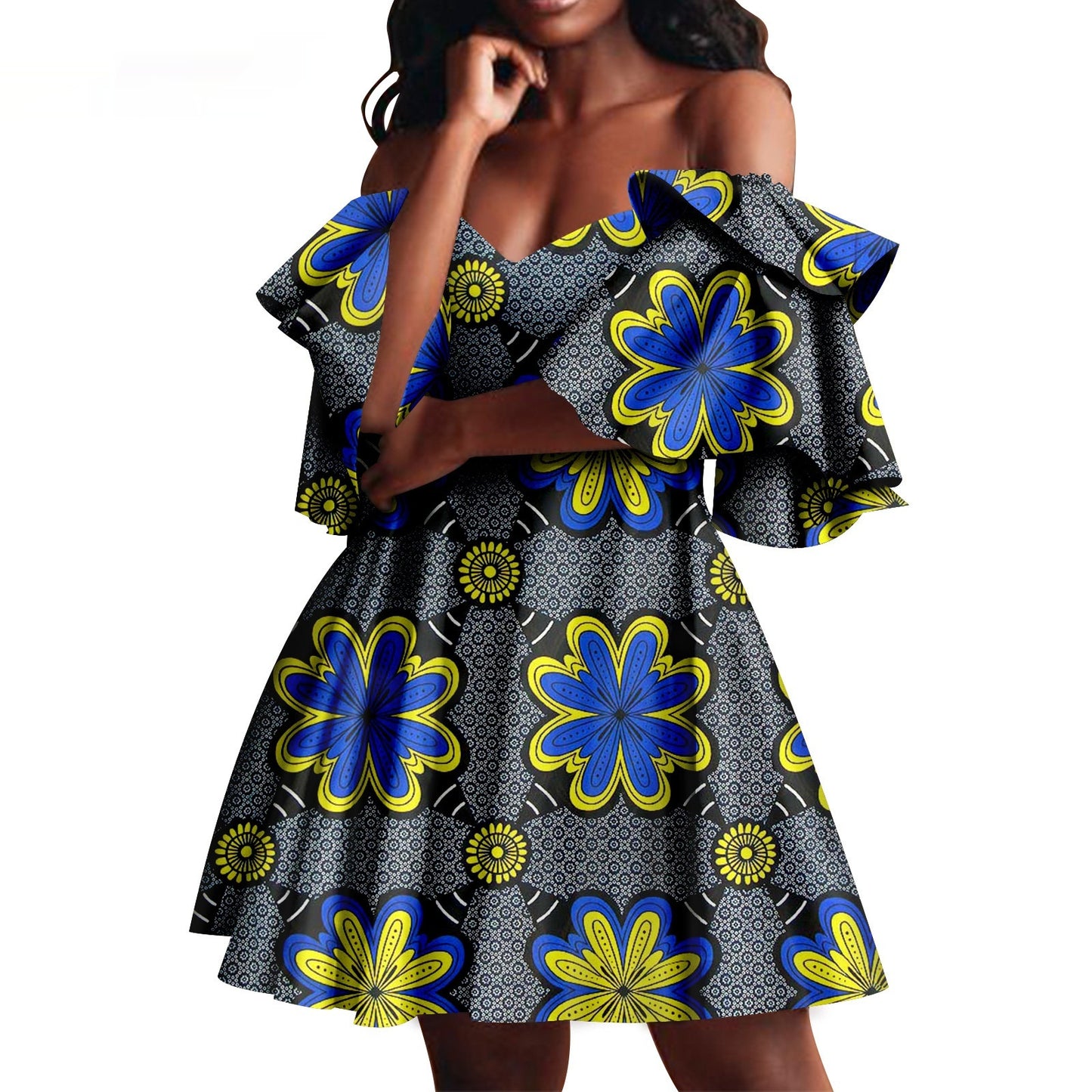 Robe de soirée pour femmes d'été africaine