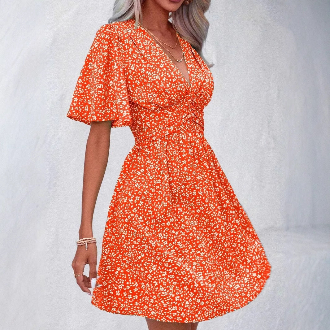 Short Sleeve Comfort And Casual Dress Women